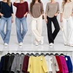 Bluzki DAMSKA WŁOSKA_size uni_paczka 6 szt_mixkolor 4099666