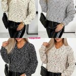 Swetry Damskie _size uni_ paczka 12szt_mix kolor 9208384