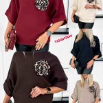 Swetry Damskie _size uni_ paczka 12szt_mix kolor 9208386