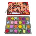 Kalendarz Adwentowy Gniotki Squishy 3D 24 Dniowy Zestaw Prezent Świąteczny 6366802