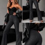 Spodnie skórzane Damskie _size 38-48_paczka 10szt_ 4919528