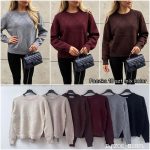 Swetry Damskie POLSKA _ Size uni_ paczka 10szt _mix kolor 4919803