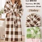 Szlafrok DAMSKATURECKA_size m-2xl_paczka 12 szt_mixkolor 3839825