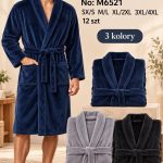 Szlafrok MĘSKA_size m-4xl_paczka 12 szt_mixkolor 3839841