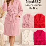 Szlafrok DAMSKATURECKA_size s-3xl_paczka 12 szt_mixkolor 3839842