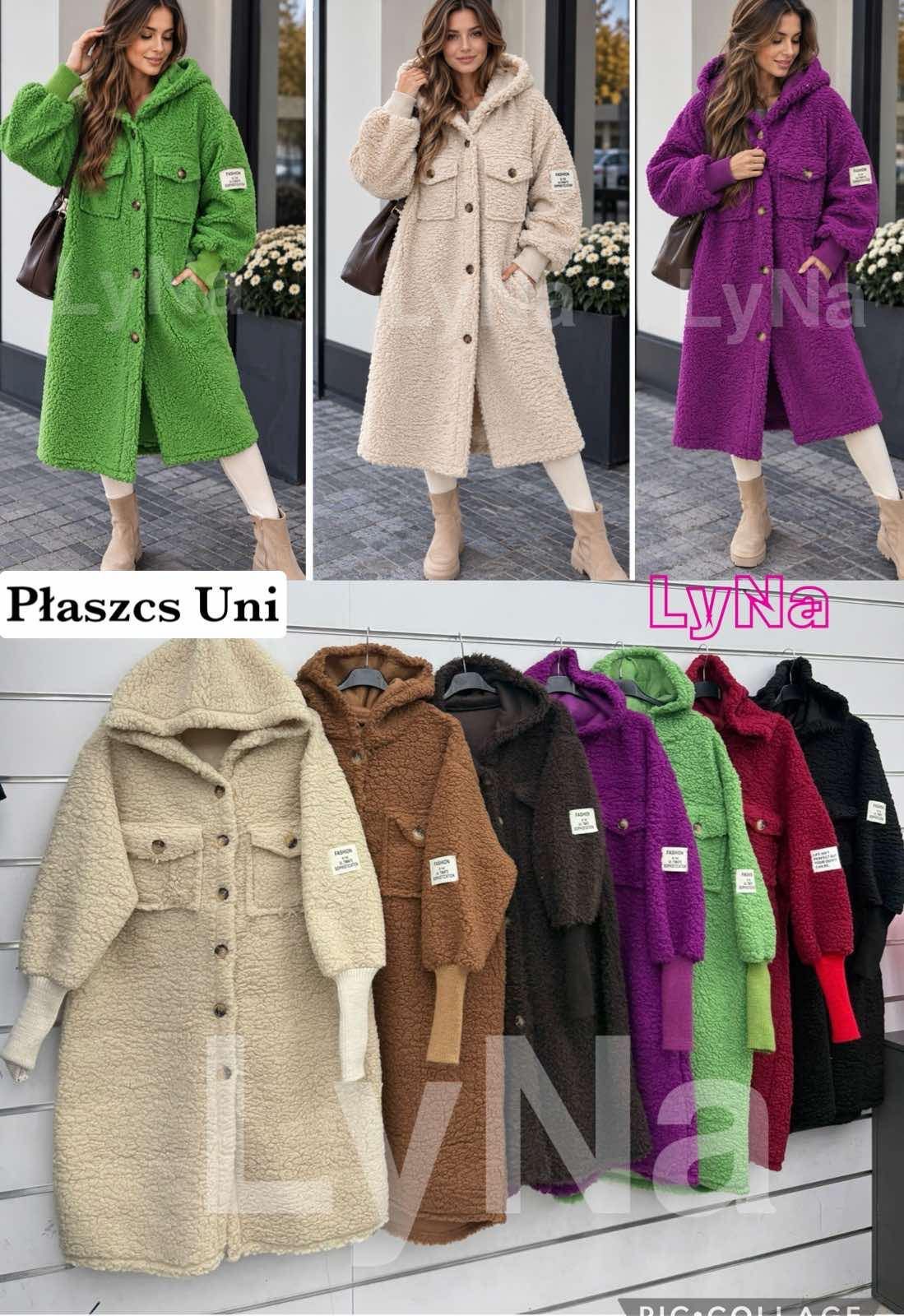 Płaszcz Damskie wloskie _size uni_ paczka 6szt_ mix kolor 2065580