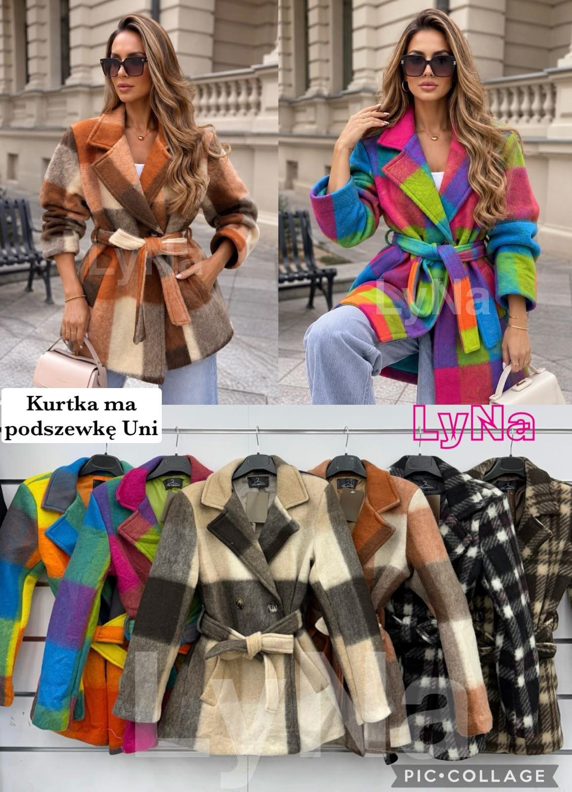 Kurtki Damskie wloskie _size uni_ paczka 6szt_ mix kolor 2065589