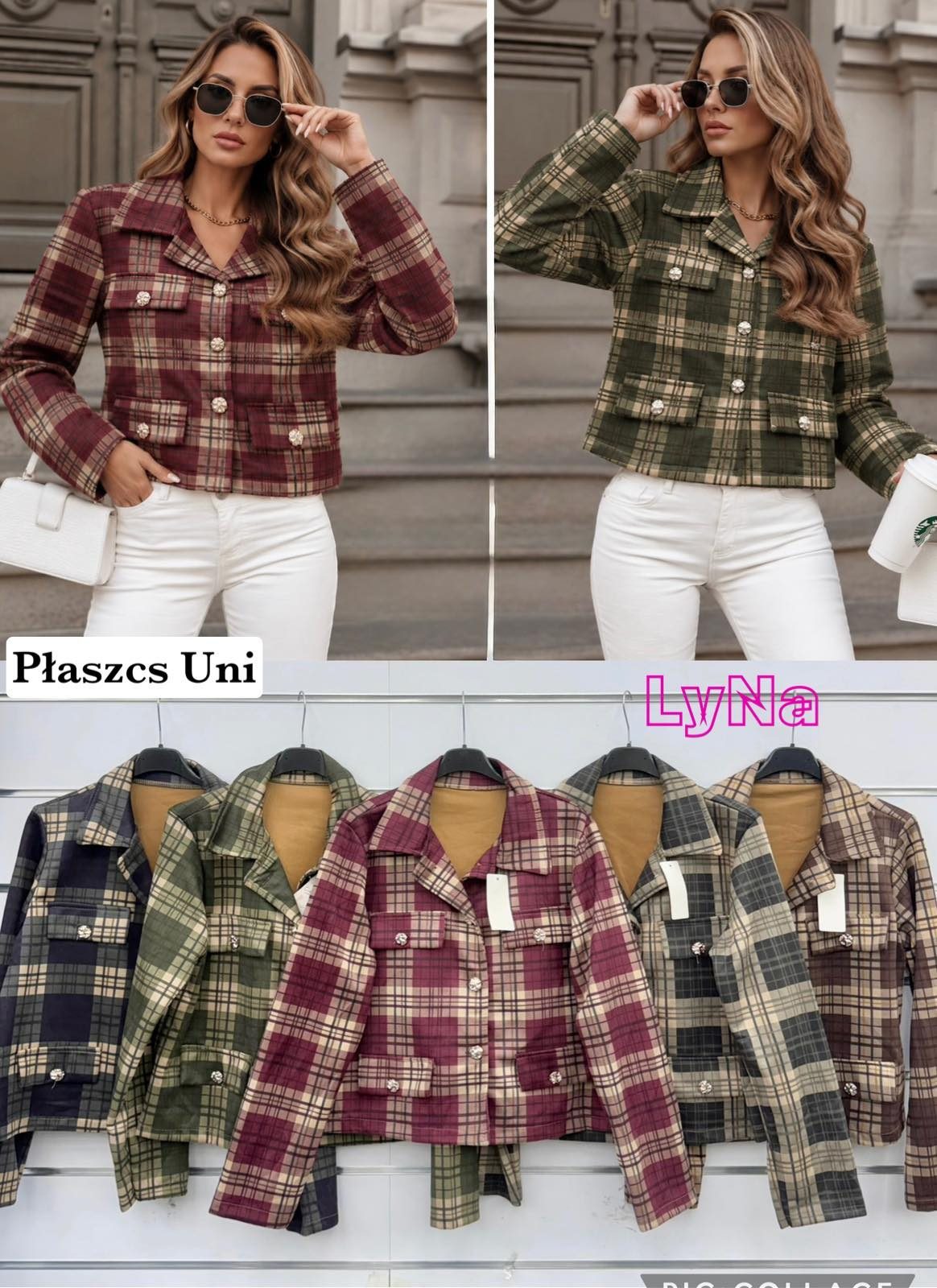 Płaszcz Damskie wloskie _size uni_ paczka 6szt_ mix kolor 2065595