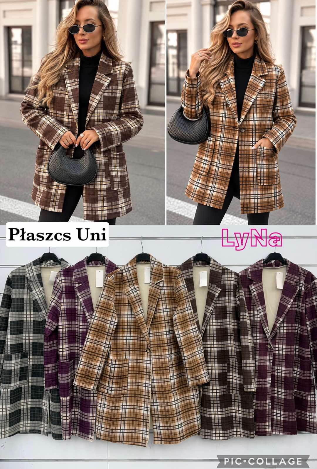 Płaszcz Damskie wloskie _size uni_ paczka 6szt_ mix kolor 2065598