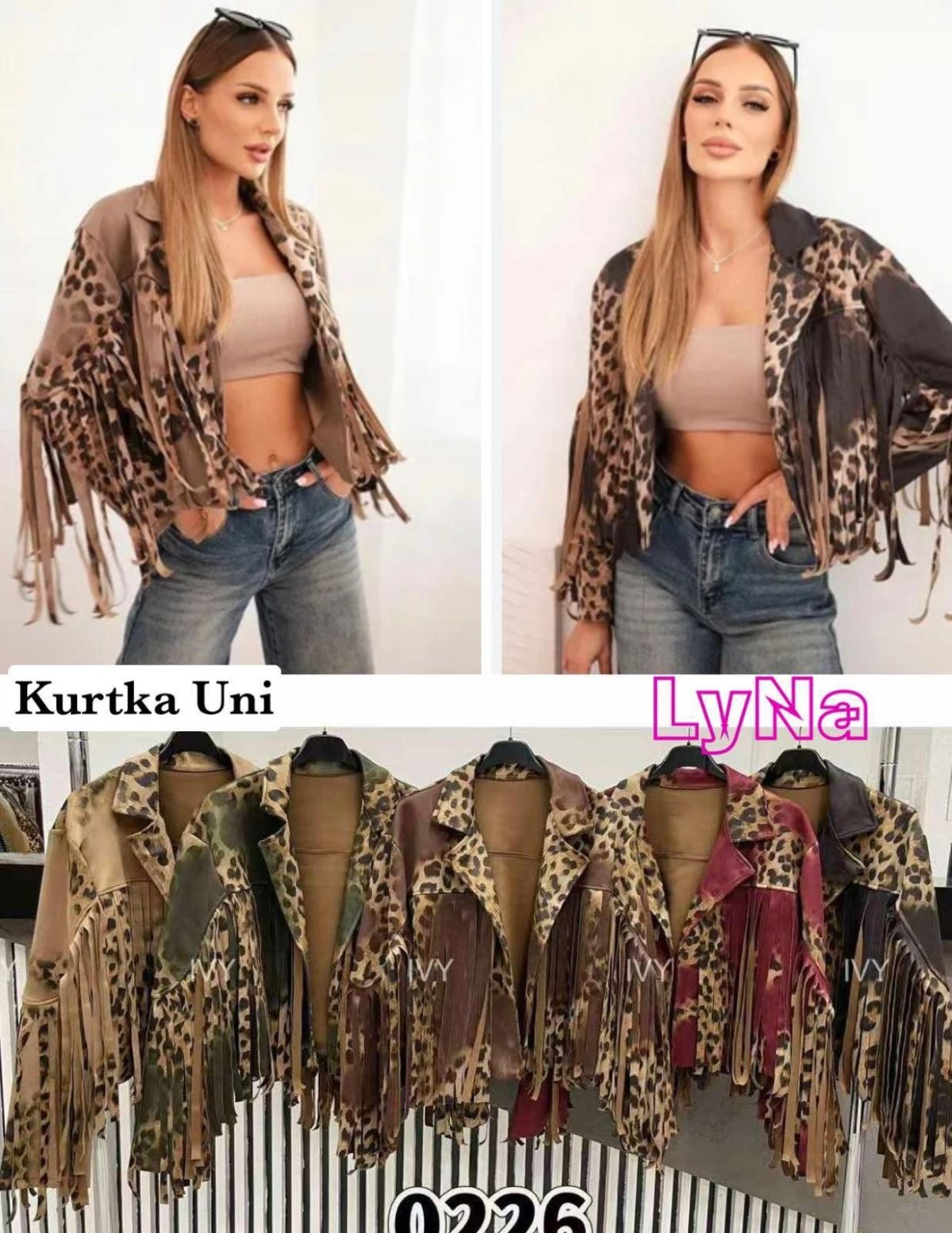 Kurtki Damskie wloskie _size uni_ paczka 6szt_ mix kolor 2065599