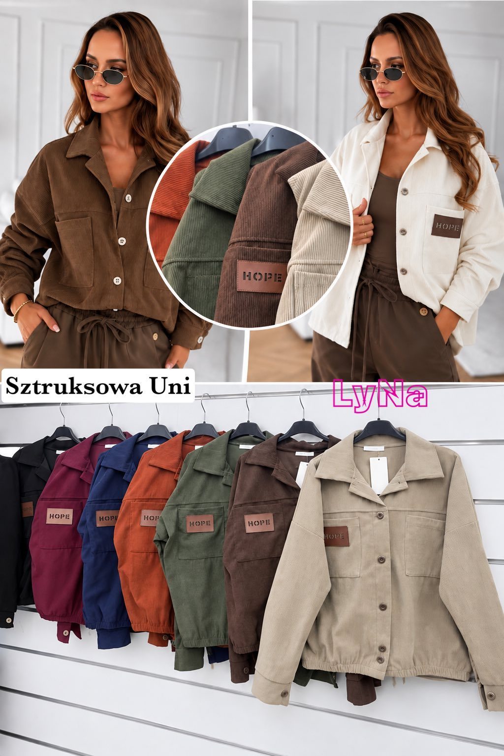 Kurtki Jeansowe Damskie wloskie _size uni_ paczka 6szt_ mix kolor 2065607
