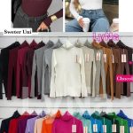 Swetry Damskie wloskie _size uni_ paczka 6szt_ mix kolor 2065633