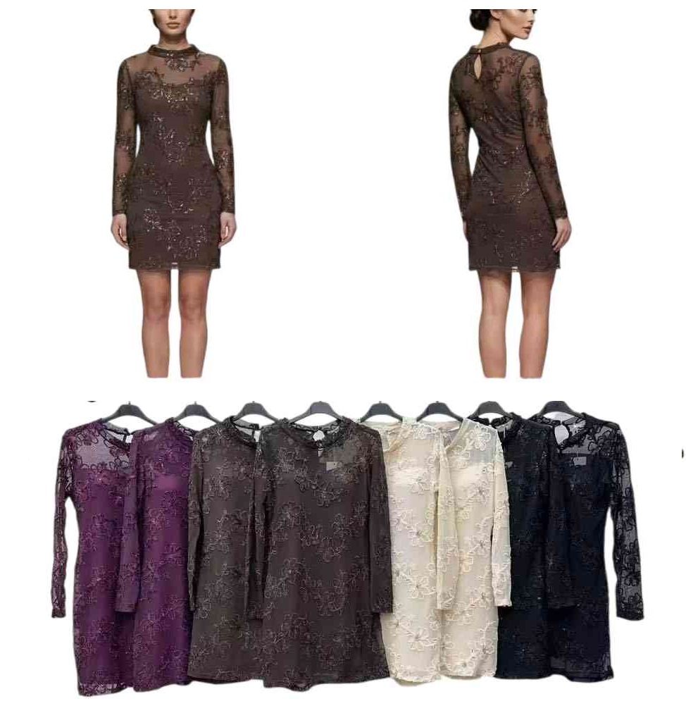 Sukienki damskie z długim rękawem. Produkt włoski (UNI_ 4) 2065641