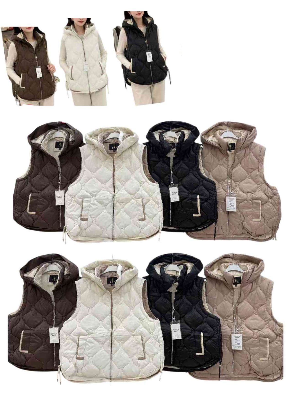 Kamizelki damskie. Duże rozmiary - Produkt włoski (3XL-7XL_5) 2065665