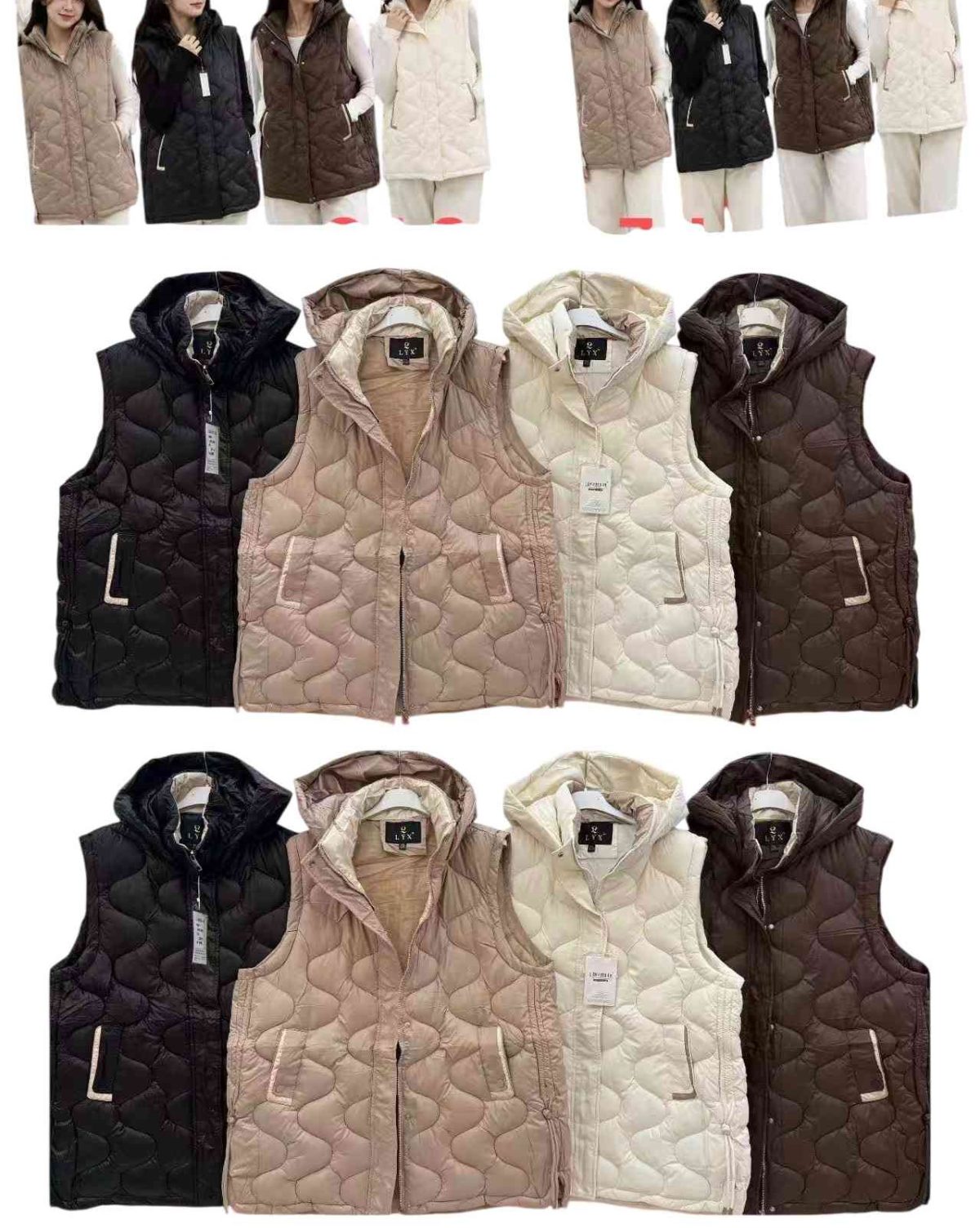 Kamizelki damskie. Duże rozmiary - Produkt włoski (3XL-7XL_5) 2065667