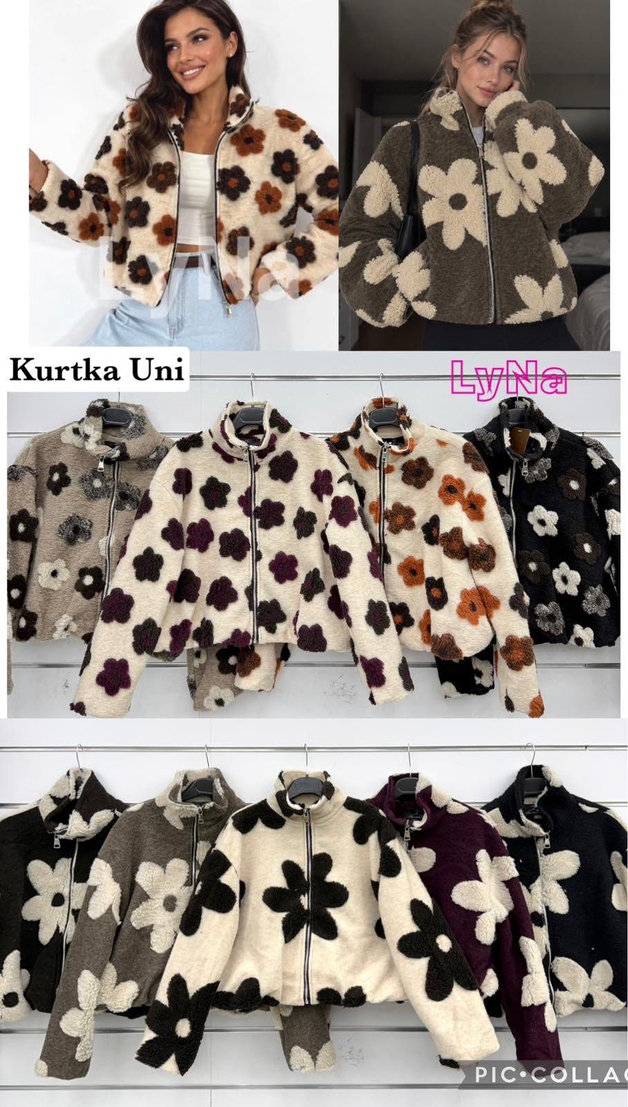 Kurtki Damskie wloskie_size uni_paczka 6szt_mix kolor 9306481