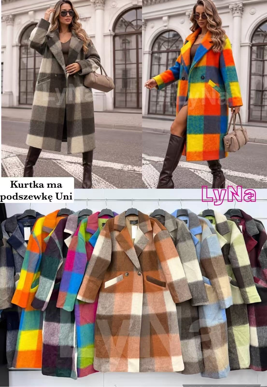 Kurtki Damskie wloskie_size uni_paczka 6szt_mix kolor 9306483