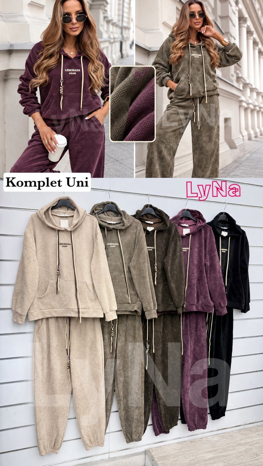 Komplety Damskie wloskie_size uni_paczka 6szt_mix kolor 9306485
