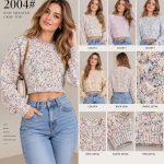 Swetry Damskie wloskie_size uni_paczka 6szt_mix kolor 9306492