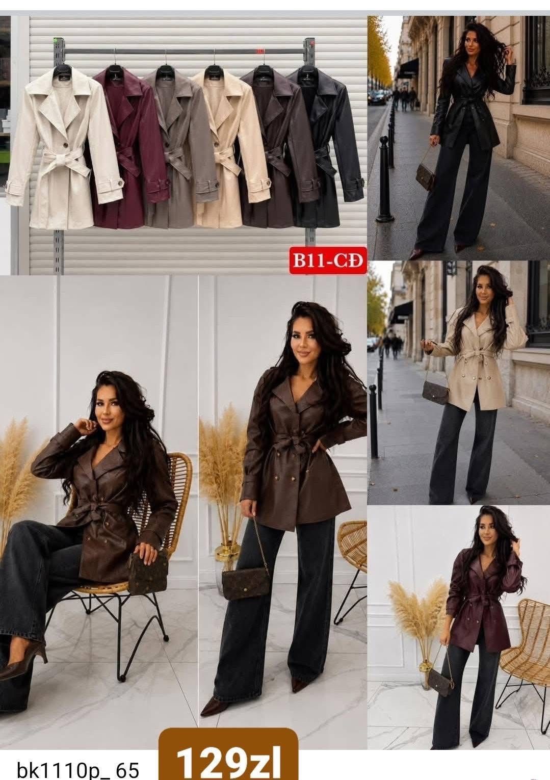 Płaszcz Damskie wloskie_ size uni_paczka 6szt_mix kolor 5128724
