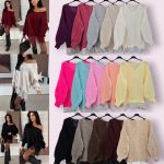 Swetry Damskie wloskie_ size uni_paczka 6szt_mix kolor 5128737