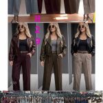 Spodnie Damskie wloskie_ size uni_paczka 6szt_mix kolor 5128744