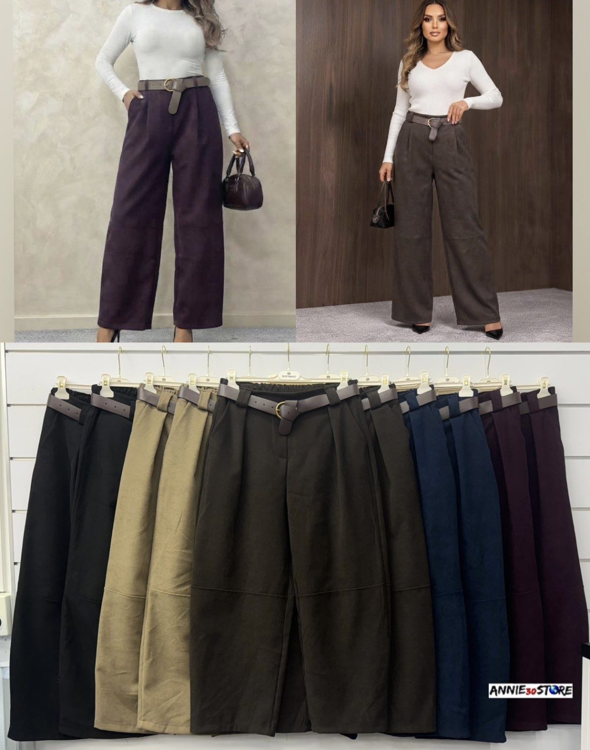 Spodnie Damskie wloskie_ size uni_paczka 6szt_mix kolor 5128773