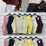 Swetry Damskie wloskie_ size uni_paczka 6szt_mix kolor 5128791