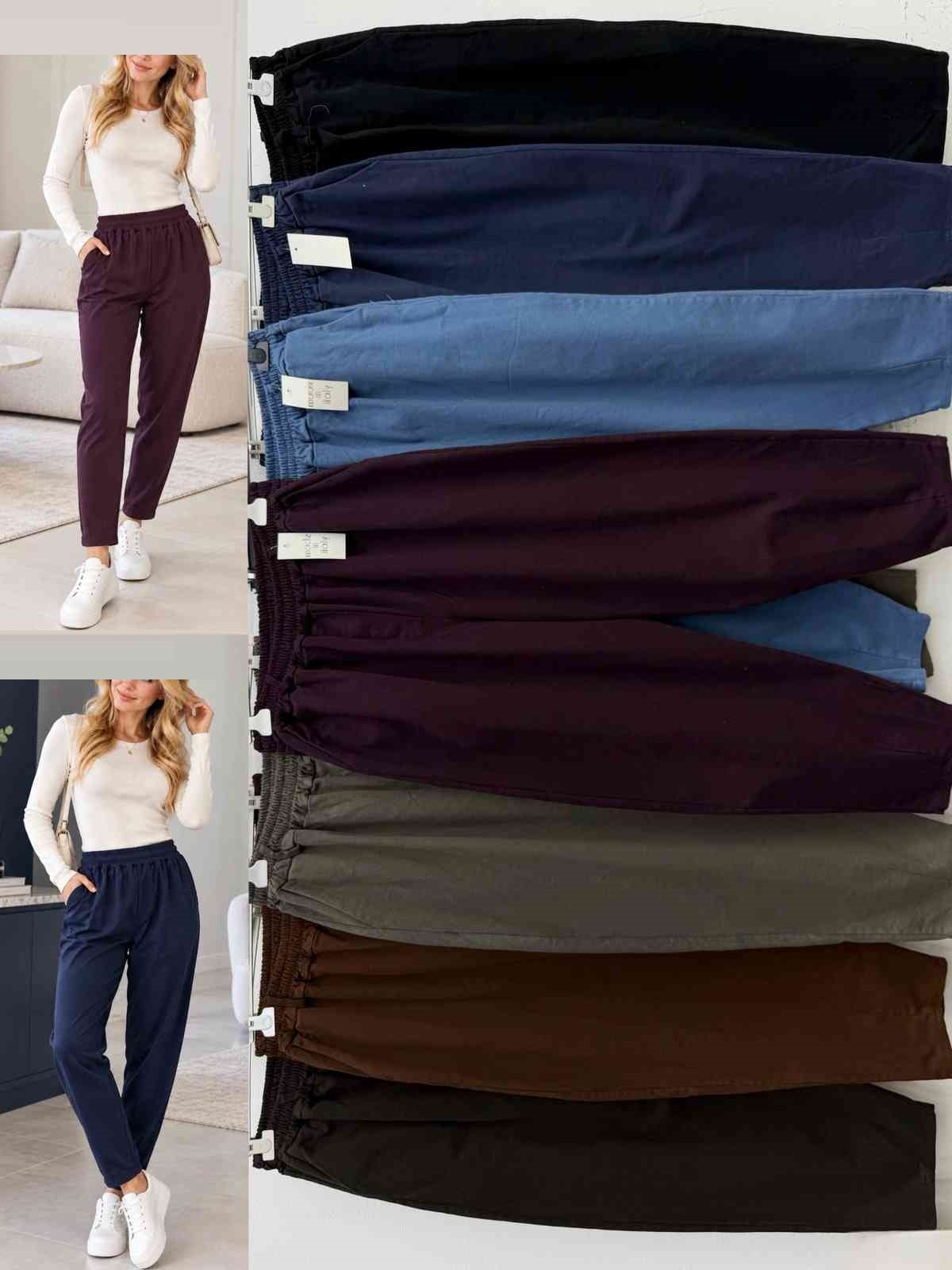 Spodnie jeansowe damskie. Duze rozmiary - Pas do 135cm Biodra do 145 cm dlugosc 100cm. Produkt włoski (UNI_ 4) 5128831