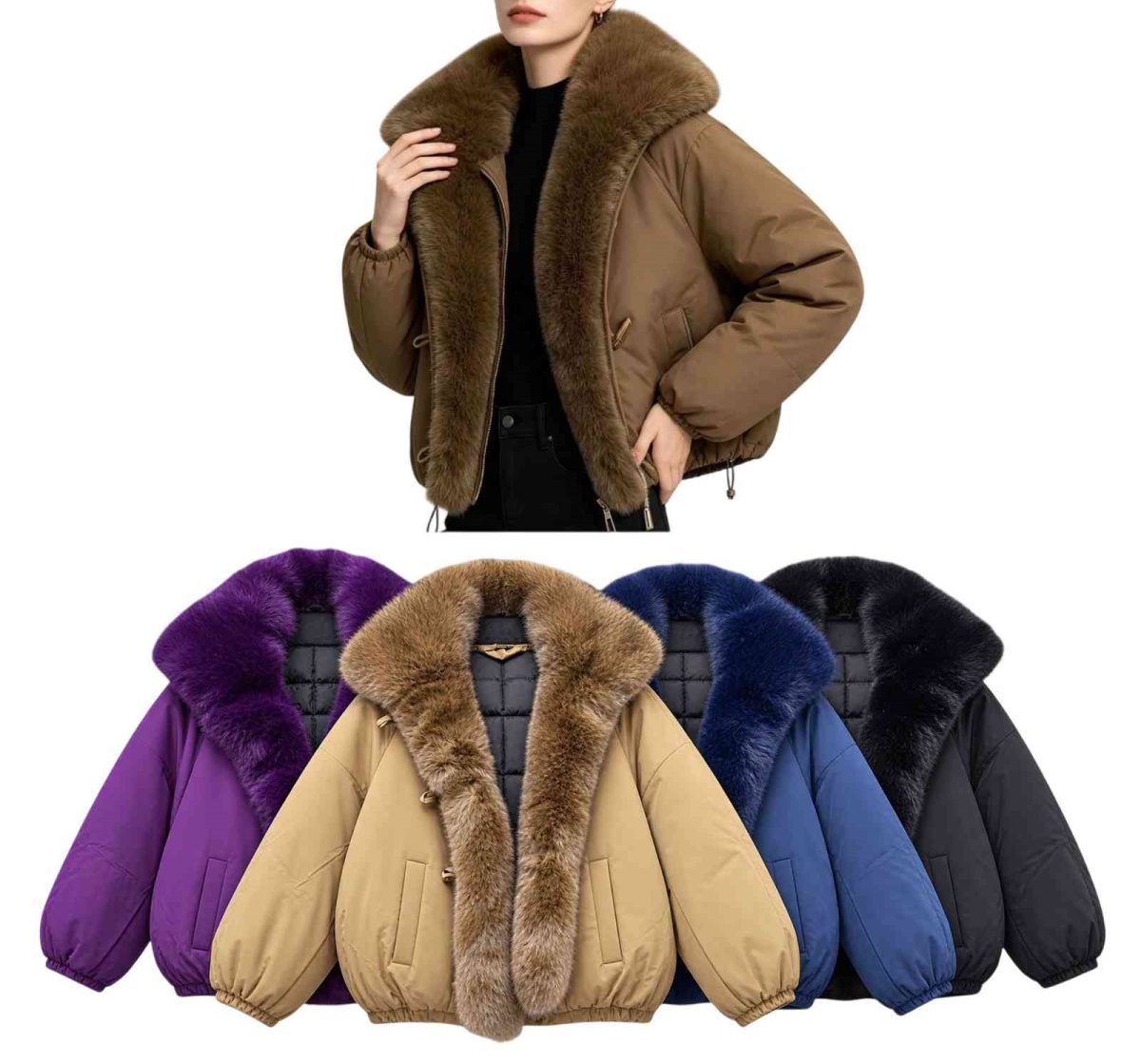 Kurtki damskie z długim rękawem. Produkt włoski (UNI_ 4) 5128859