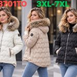 Kurtki Damskie _size 3-7xl _paczka 5szt_1 kolor 4553059