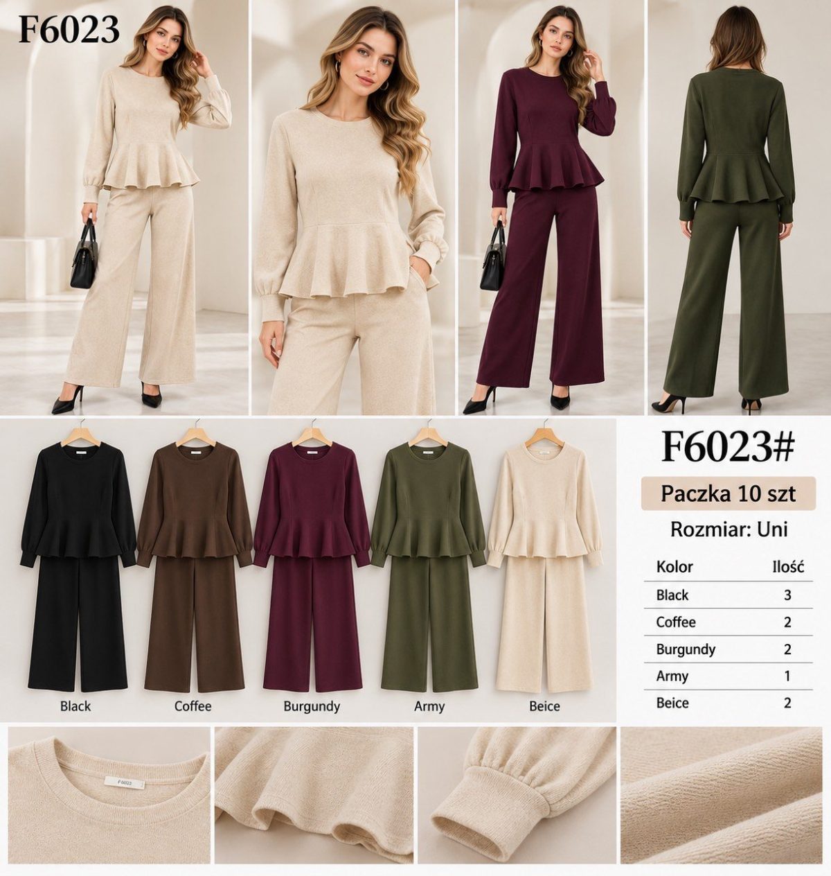 Komplety DAMSKA TURECKA_size uni_paczka 10 szt_mixkolor 6703683