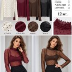 Bluzki DAMSKA TURECKA_size uni_paczka 12 szt_mixkolor 6703706