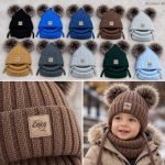 Komplety Czapki DZIECIĘCA numer 48-50_ paczka 12szt _mix kolor 6703851