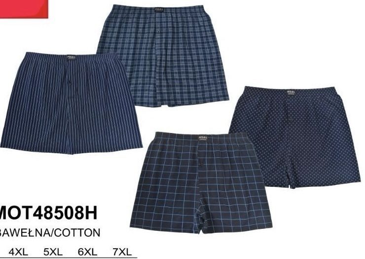 Bokserki MĘSKA size 4-7XL _paczka 24szt_mix kolor 3129888