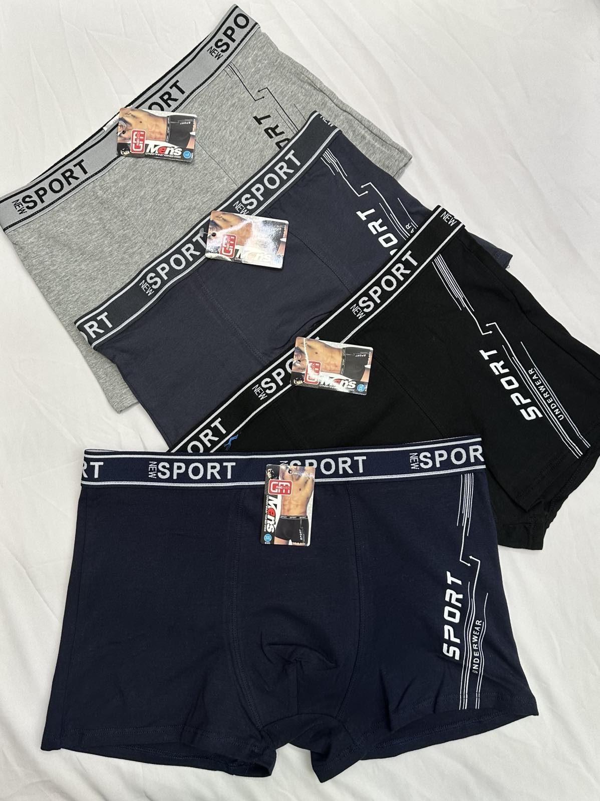 Bokserki MĘSKA size L-3XL _paczka 24szt_mix kolor 3129890