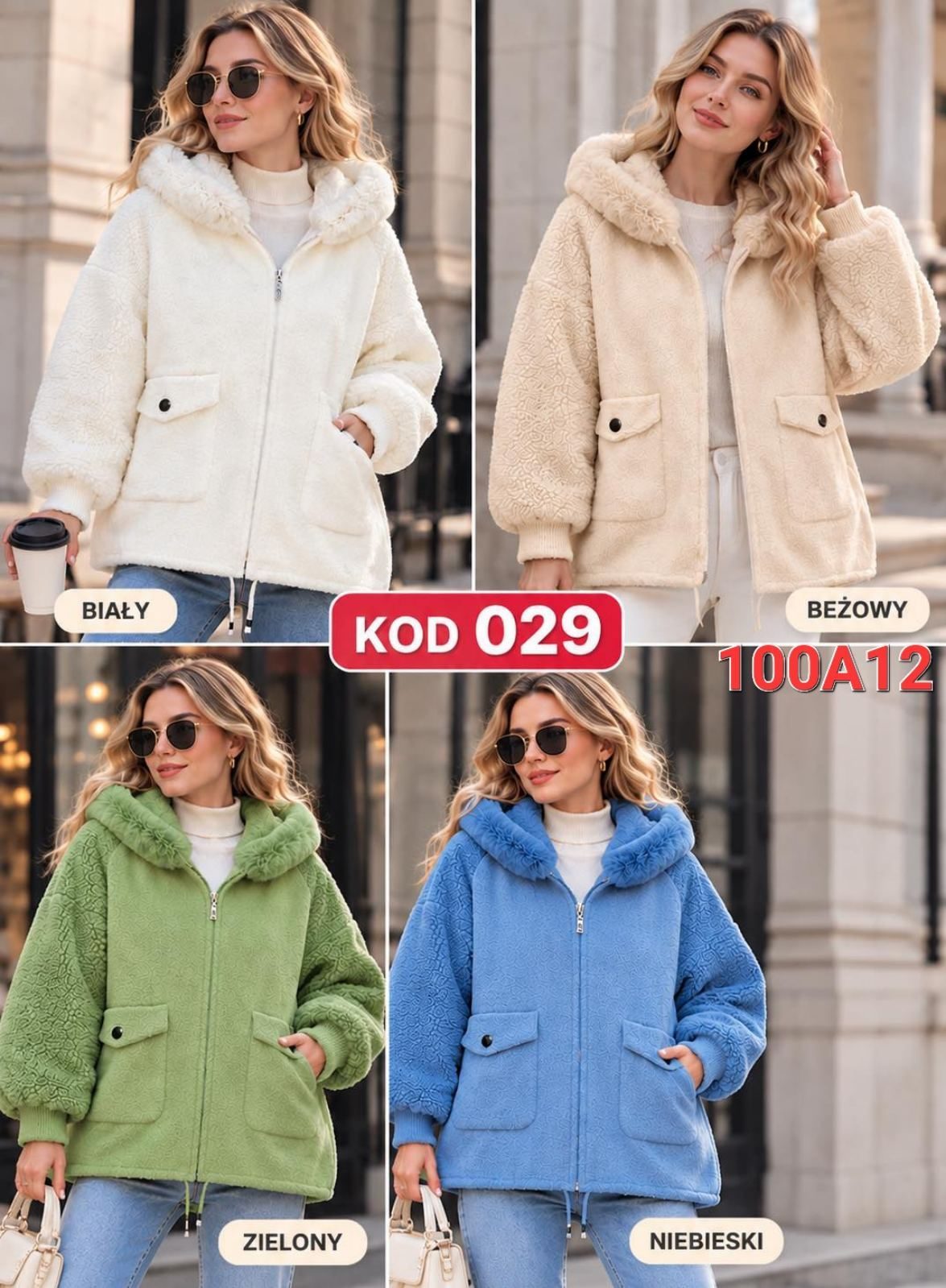 Kurtki Damskie _size UNI_paczka 5szt_1 kolor 6490807