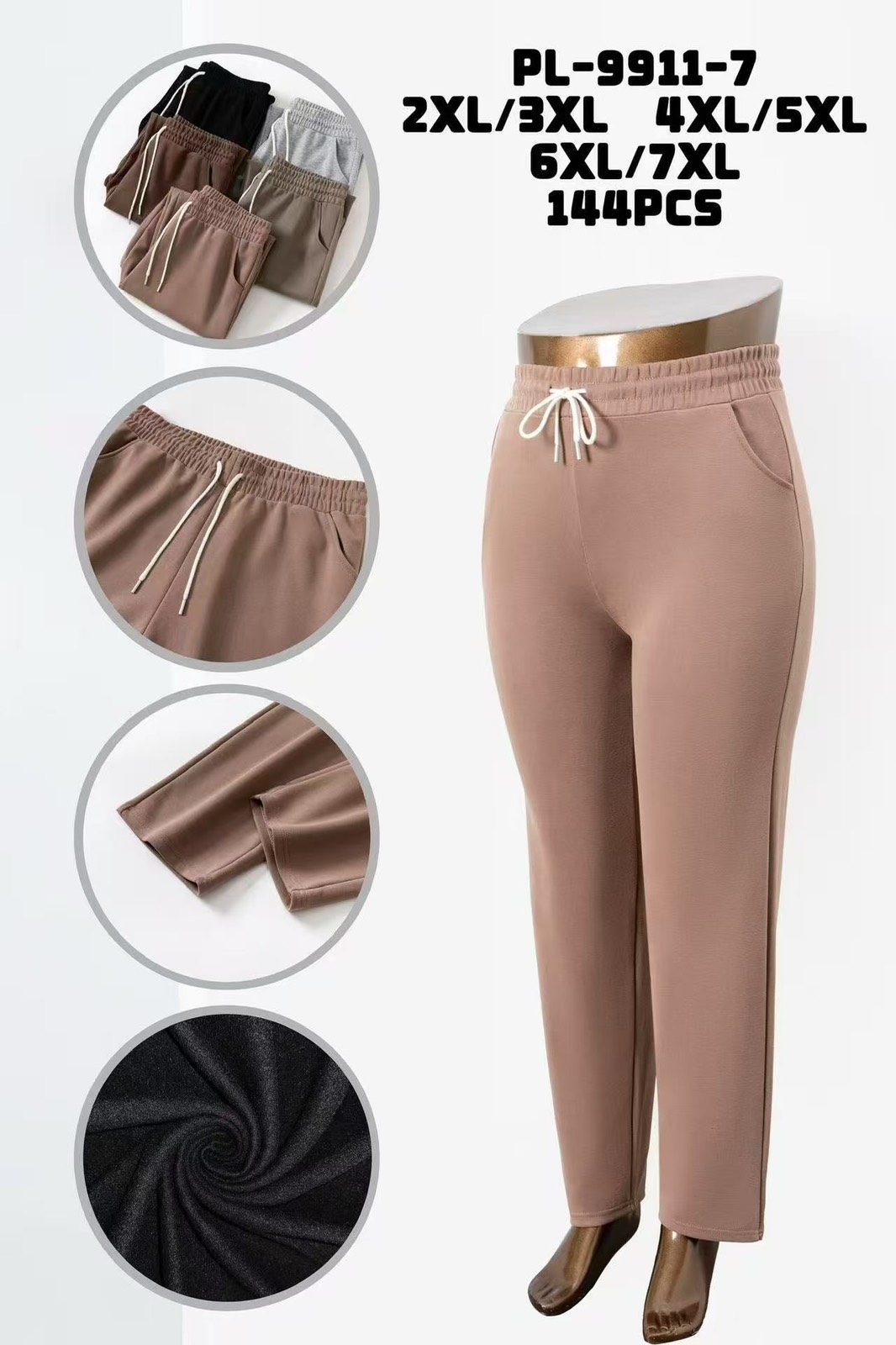 Spodnie Damskie _size 2-7xl_paczka 12szt_MIX kolor 6490965