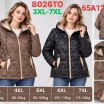 Kurtki Damskie _size 3-7xl_paczka 5szt_1 kolor 6490982