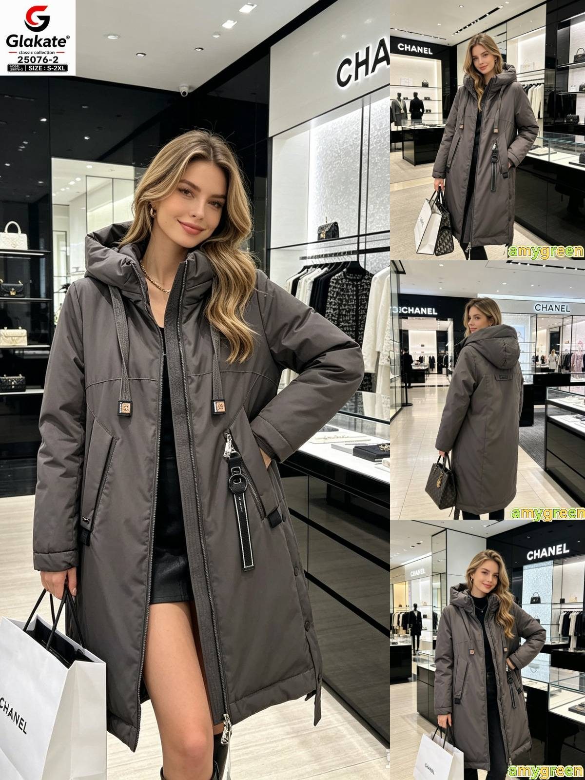 Kurtki Damskie _size s-2xl_paczka 5szt_1 kolor 8148930