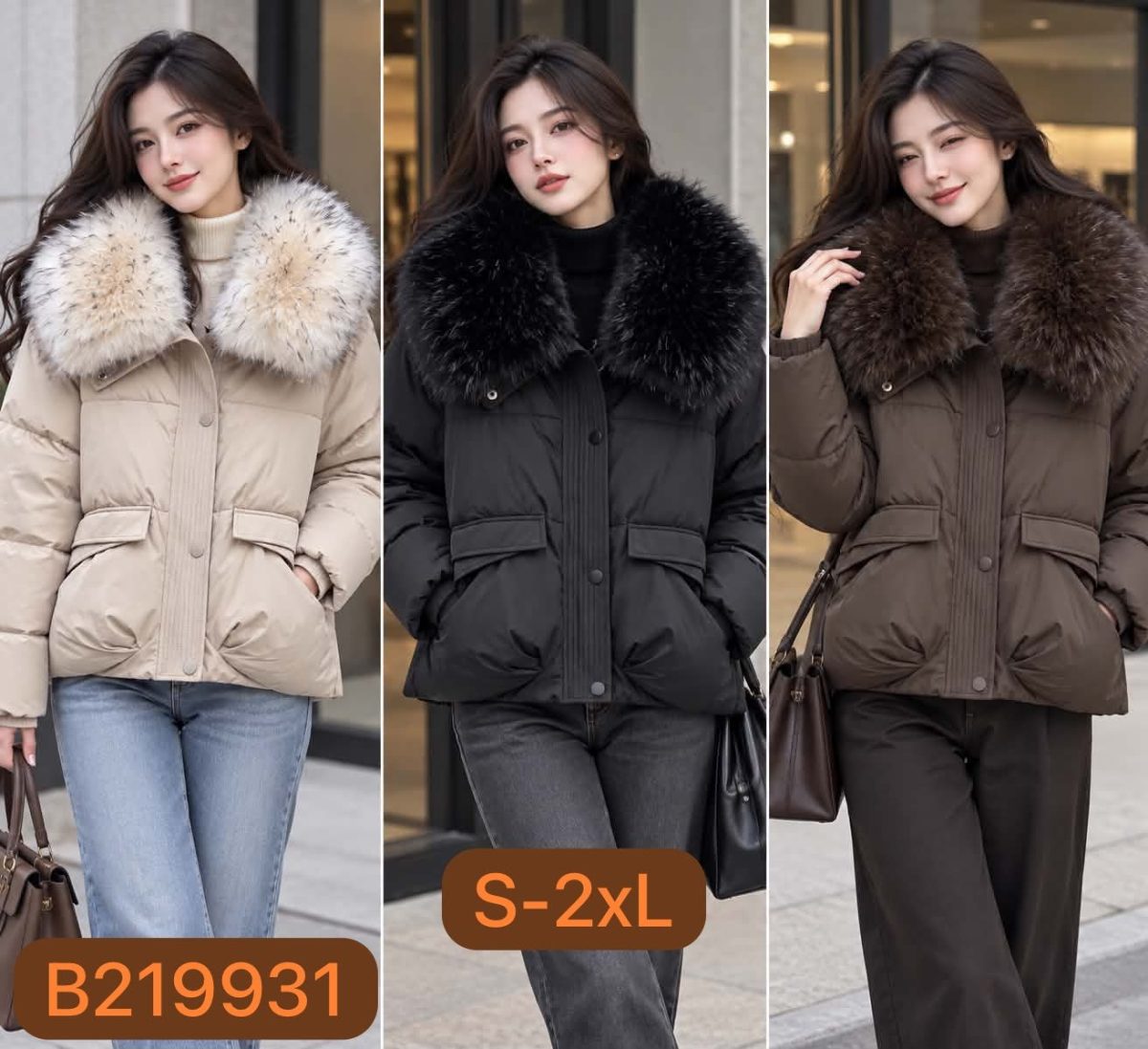 Kurtki Damskie _size s-2xl_paczka 5szt_1 kolor 8148987