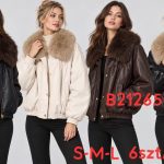 Kurtki skórzane Damskie _size s-l_paczka 6szt_1 kolor 8149019