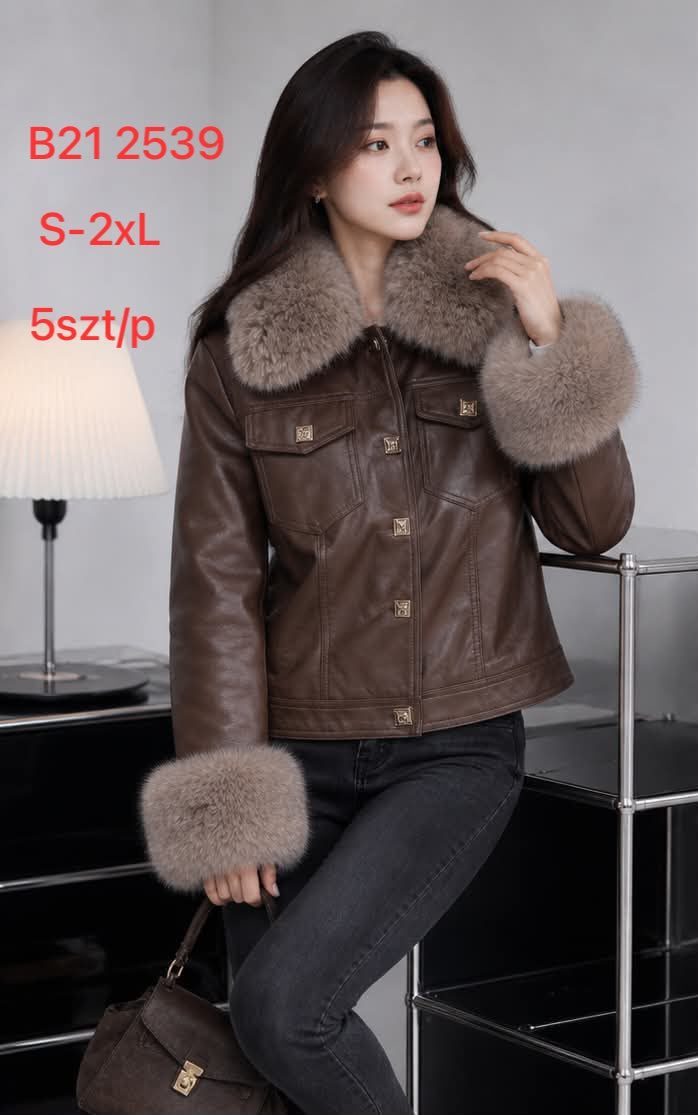 Kurtki skórzane Damskie _size s-2xl_paczka 5szt_1 kolor 8149026