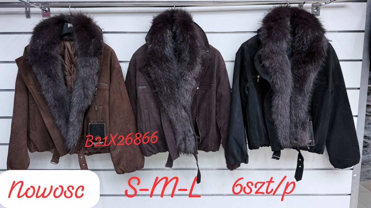 Kurtki skórzane Damskie _size s-l_paczka 6szt_1 kolor 8149032