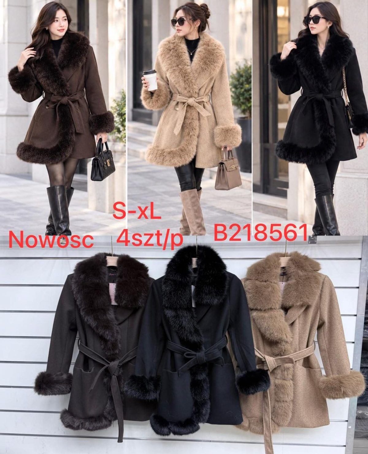 Kurtki skórzane Damskie _size s-xl_paczka 4szt_1 kolor 8149035