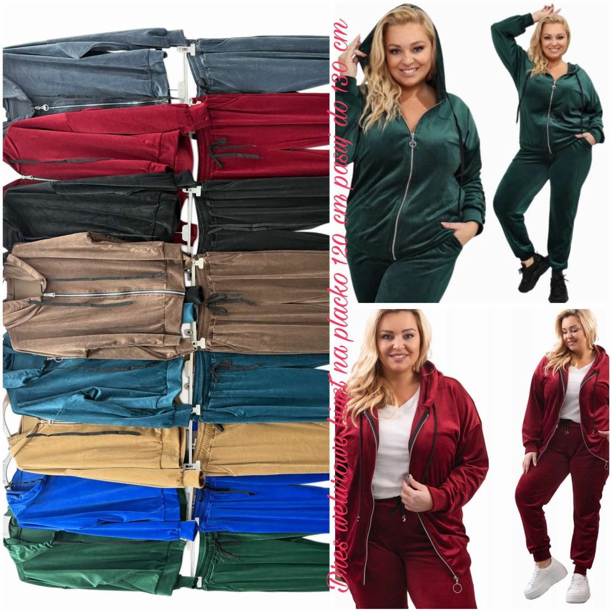 Komplety Damskie wloskie_OVER size _paczka 6szt_mix kolor 1645150