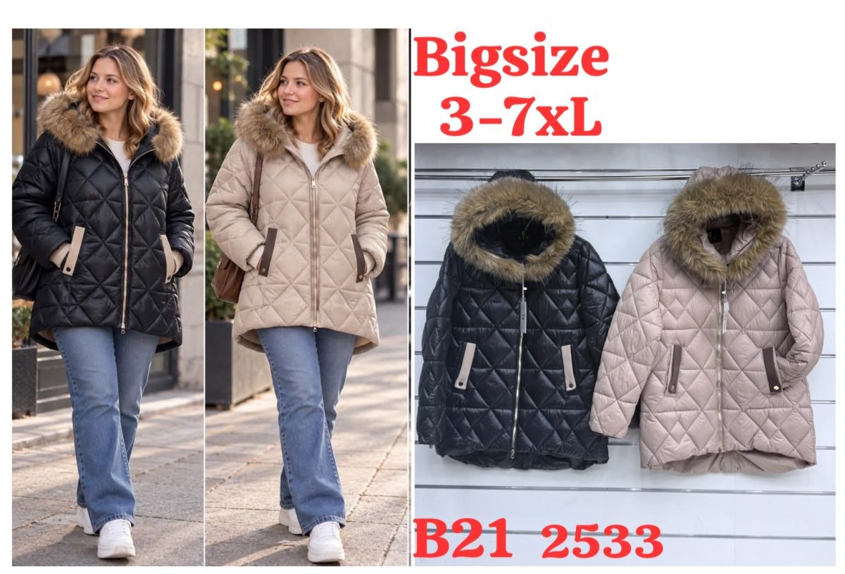 Kurtki Damskie _size 3-7xl_paczka 5szt_1 kolor 1645160