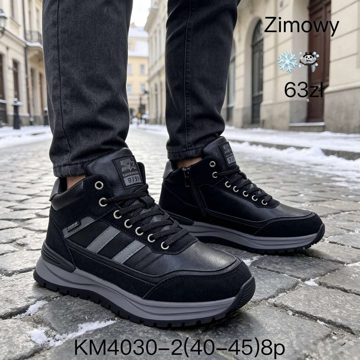 Buty sportowe zimowe Męskie (40-45_8par) 7660541