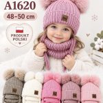 komplety Czapki Dziecięce _ paczka 10szt _mix kolor 3652707