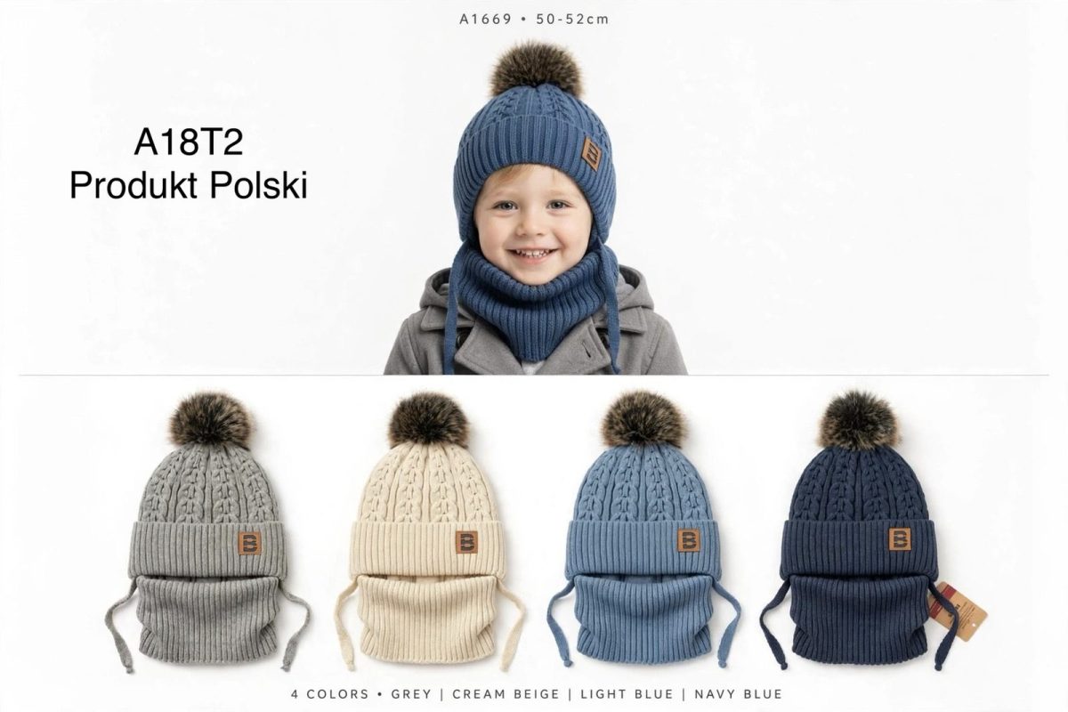 komplety Czapki Dziecięce _ paczka 10szt _mix kolor 3652718